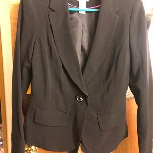 Black Jacket and Skirt Suit